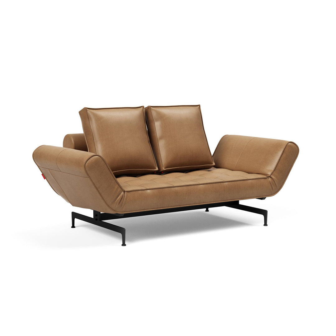 The Decorators: Canapea extensibila Ghia Laser Faunal Brown 80x210 cm