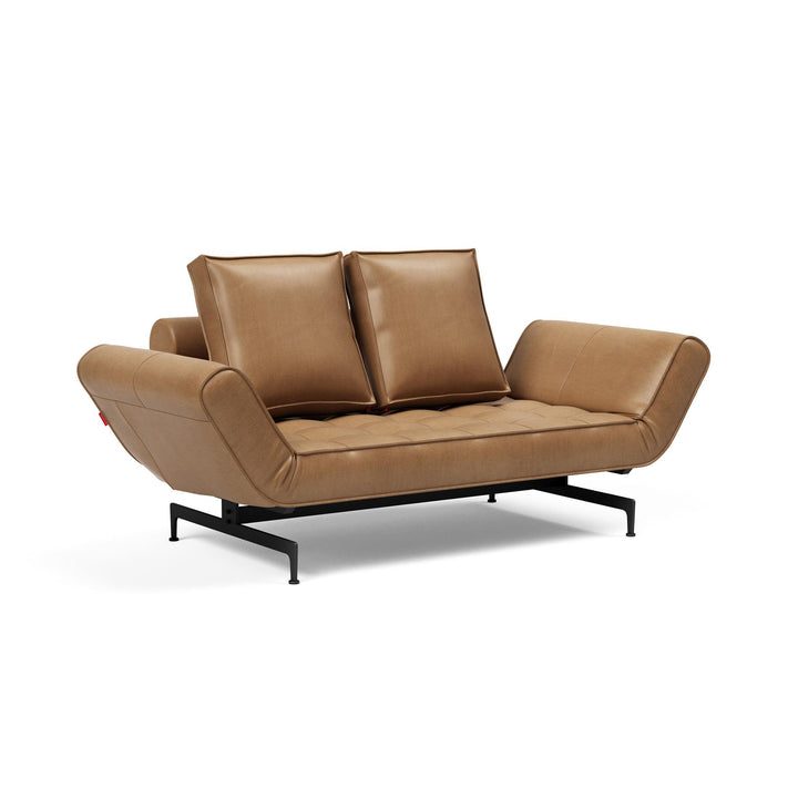 The Decorators: Canapea extensibila Ghia Laser Faunal Brown 80x210 cm