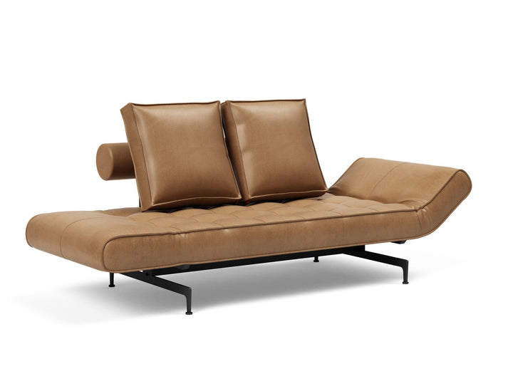 The Decorators: Canapea extensibila Ghia Laser Faunal Brown 80x210 cm