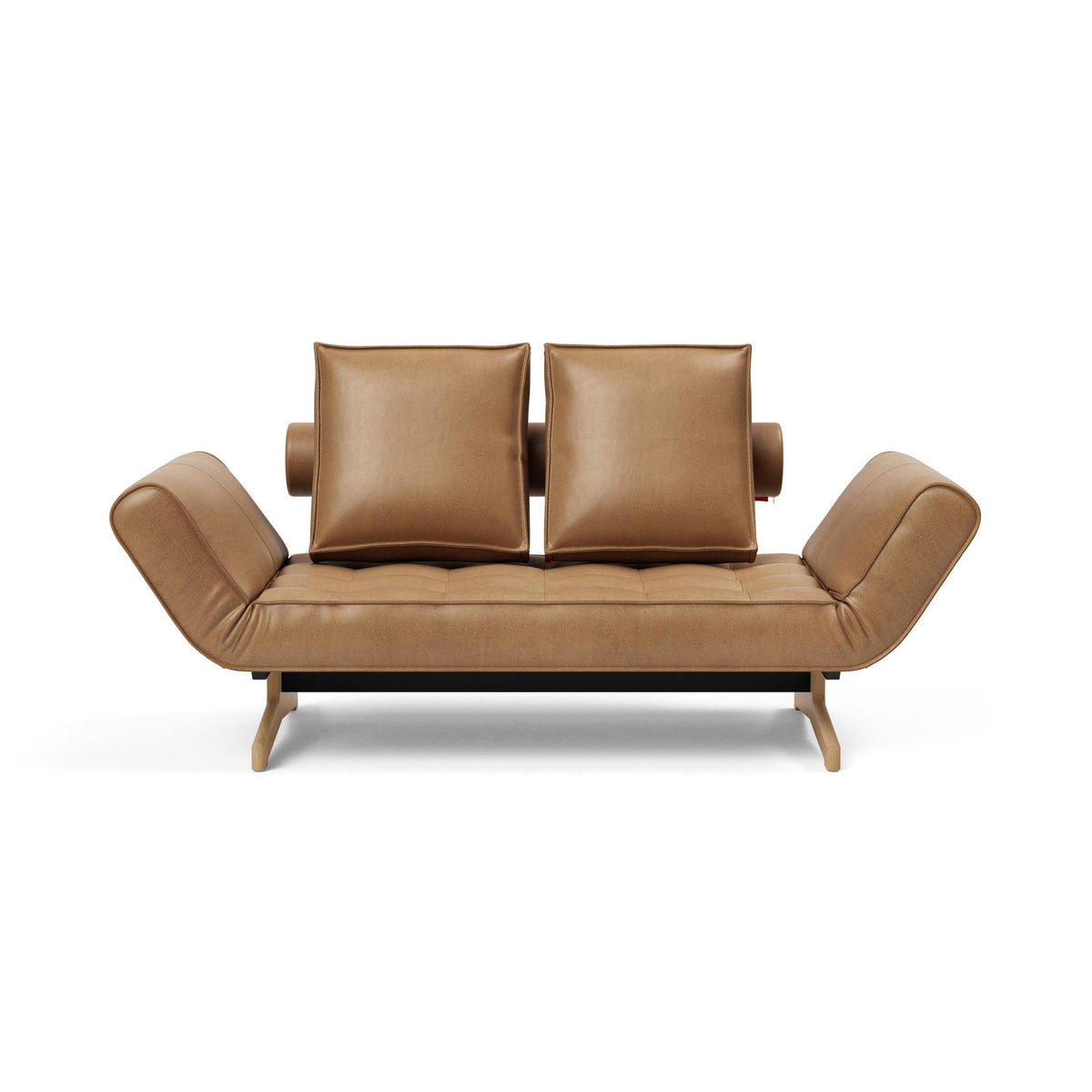 Canapea extensibila Ghia Wood Faunal Brown 80x210 cm