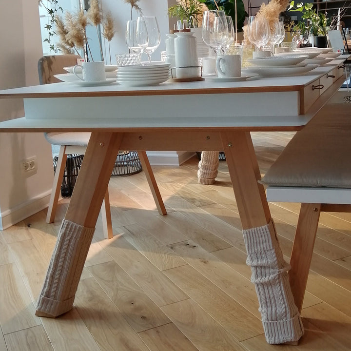 The Decorators: Jambiere pentru masa Vox 4 You, textil, crem, 50*10 cm