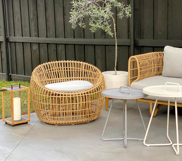 The Decorators: Fotoliu outdoor Cane-line Nest rotund