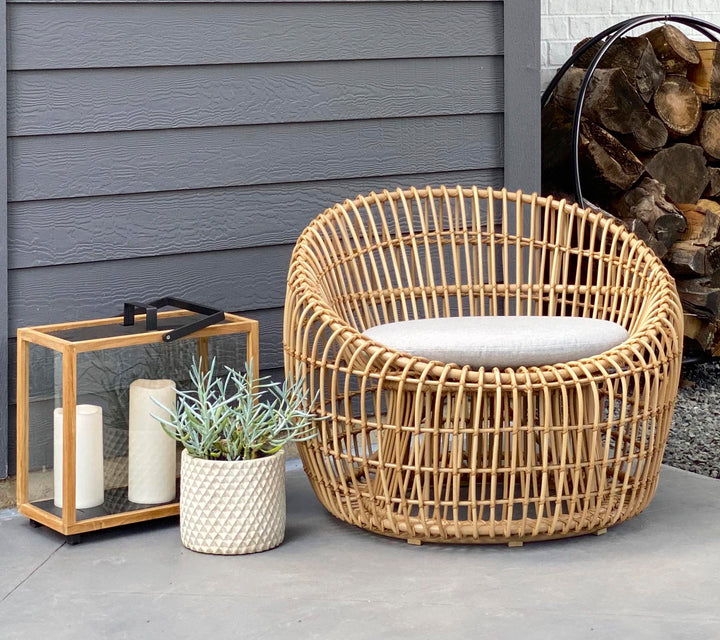 The Decorators: Fotoliu outdoor Cane-line Nest rotund