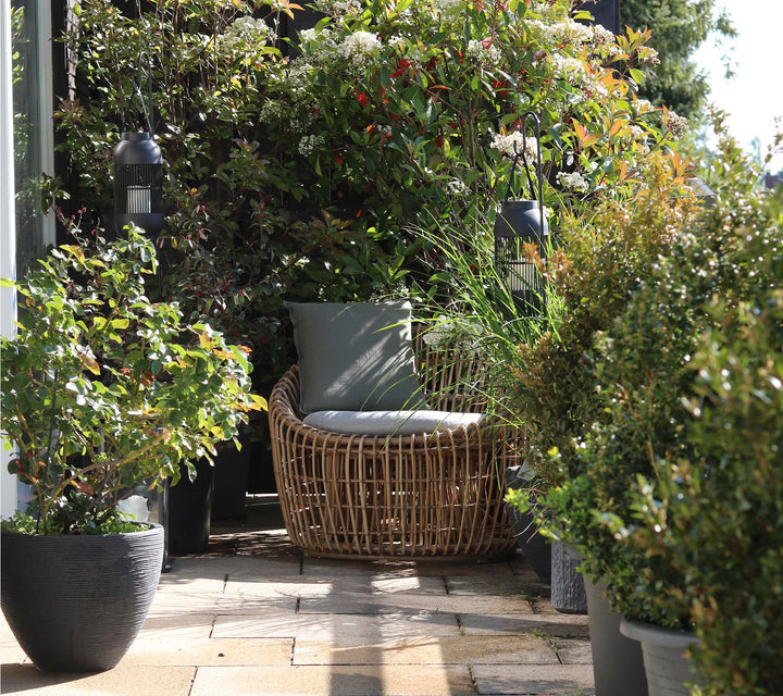 The Decorators: Fotoliu outdoor Cane-line Nest rotund