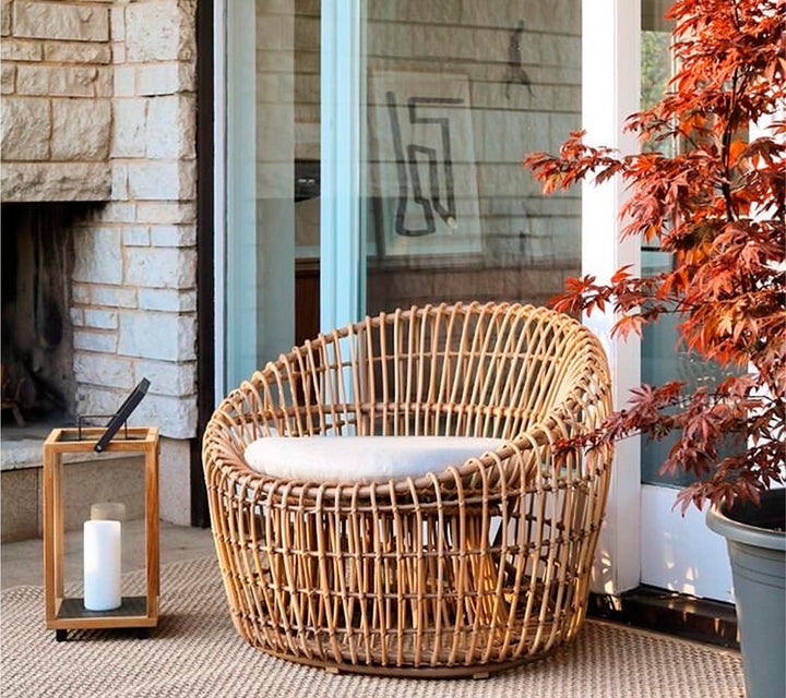 The Decorators: Fotoliu outdoor Cane-line Nest rotund