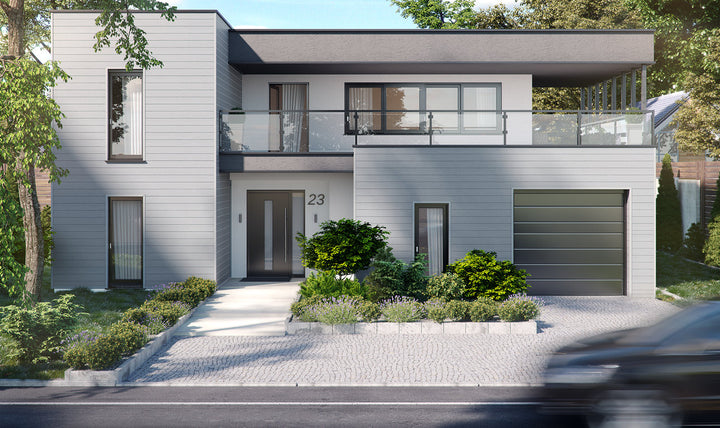 The Decorators: Placare pentru exterior Kerrafront VOX Modern Wood Gri Perlat FS 302
