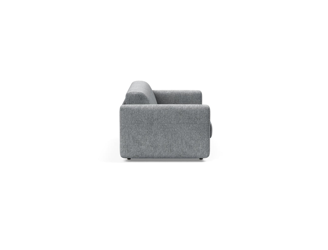 The Decorators: Canapea extensibila Killian Twist Granite, saltea Dual Mattress 140x195 cm