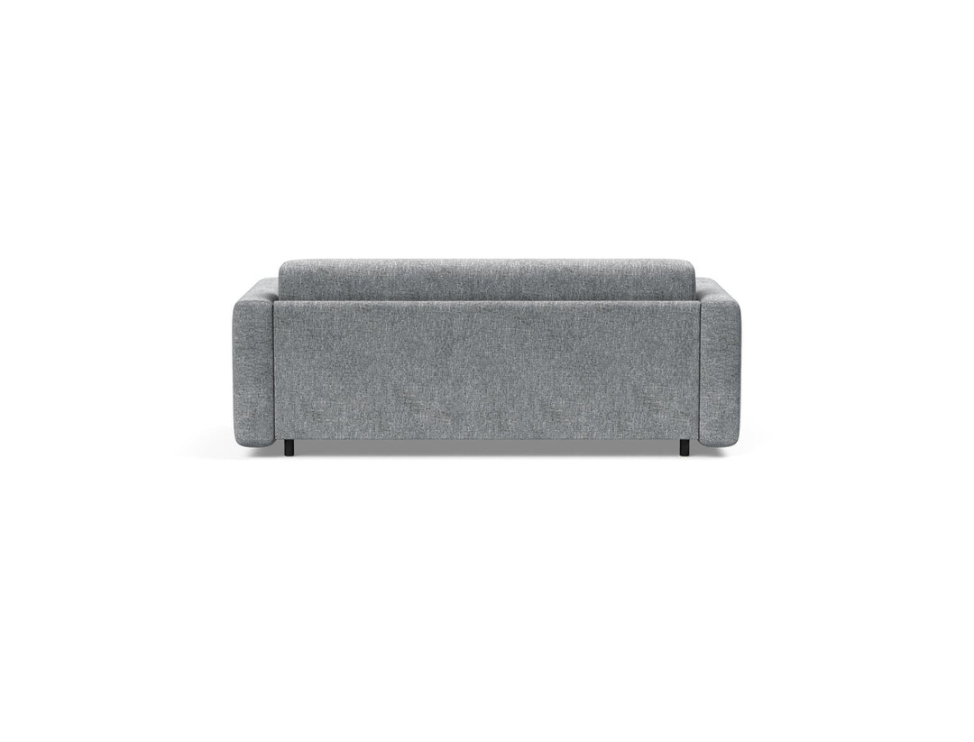 The Decorators: Canapea extensibila Killian Twist Granite, saltea Dual Mattress 140x195 cm
