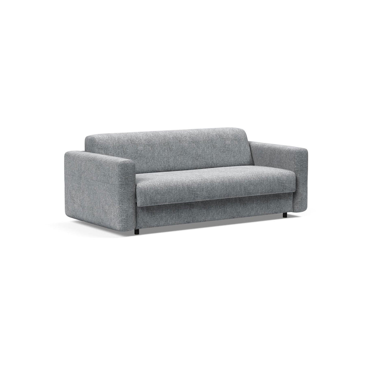 Canapea extensibila Killian Twist Granite, saltea Spring Mattress 140x195 cm