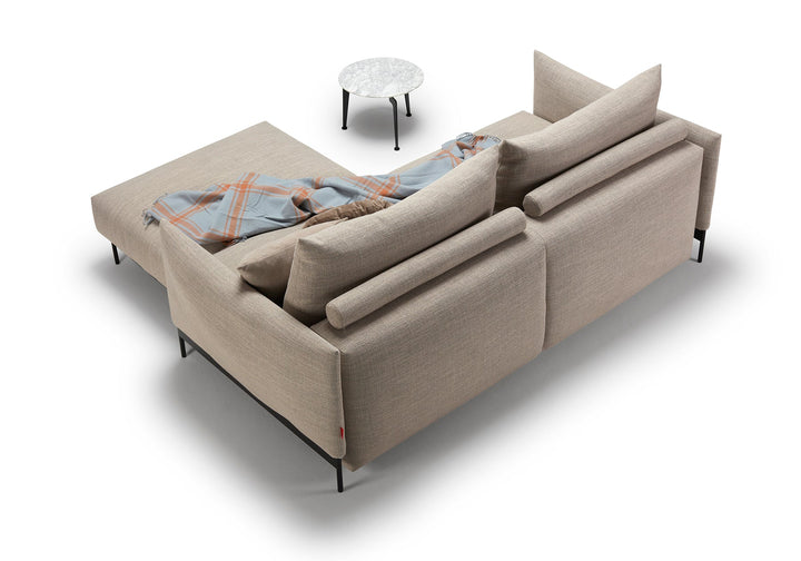 The Decorators: Canapea extensibila Malloy Kenya Gravel 150x200cm