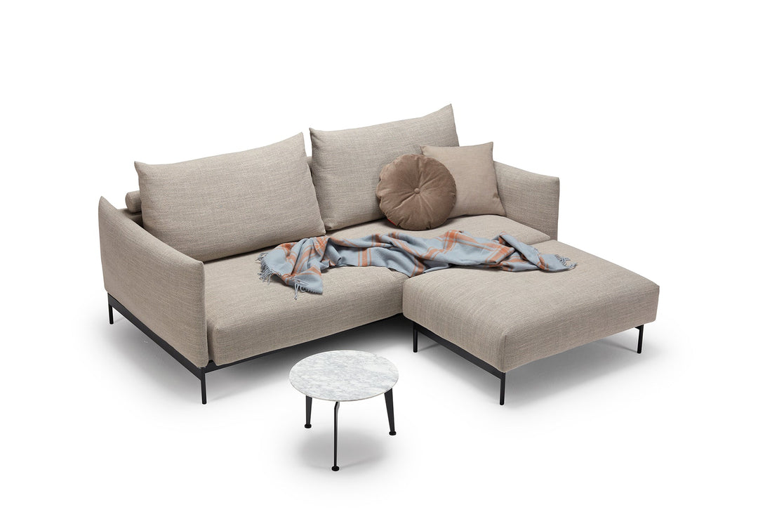 The Decorators: Canapea extensibila Malloy Kenya Gravel 150x200cm