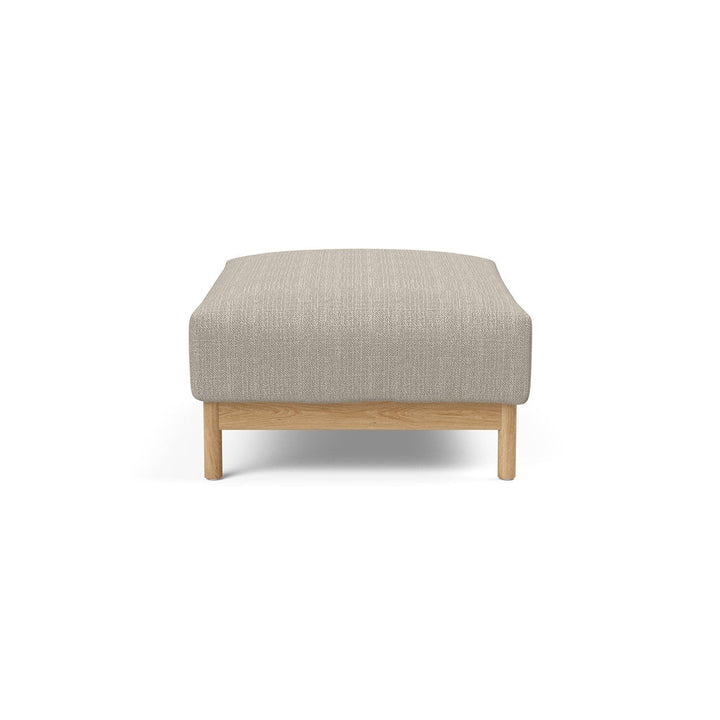 The Decorators: Taburet otoman Malloy Wood Kenya Gravel 75x100 cm