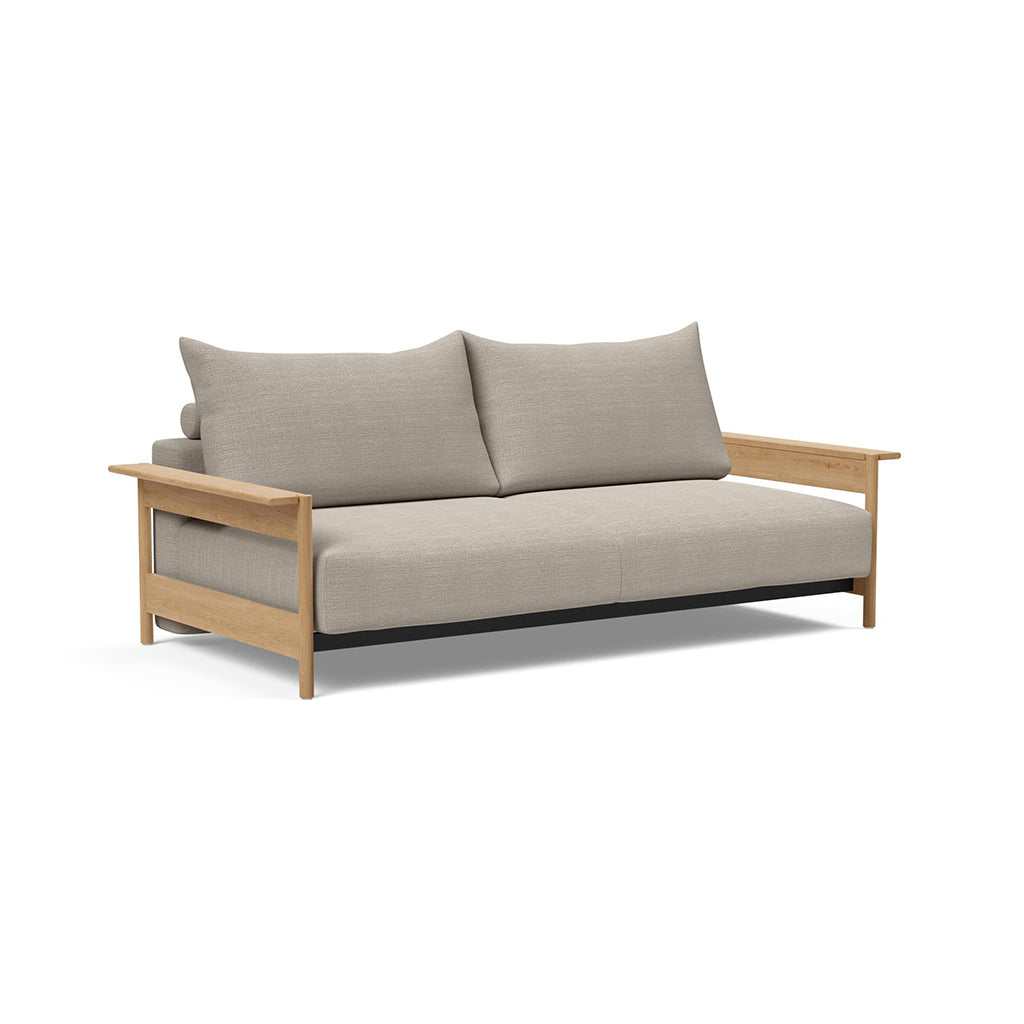 Canapea extensibila Malloy Wood Kenya Gravel 150x200cm