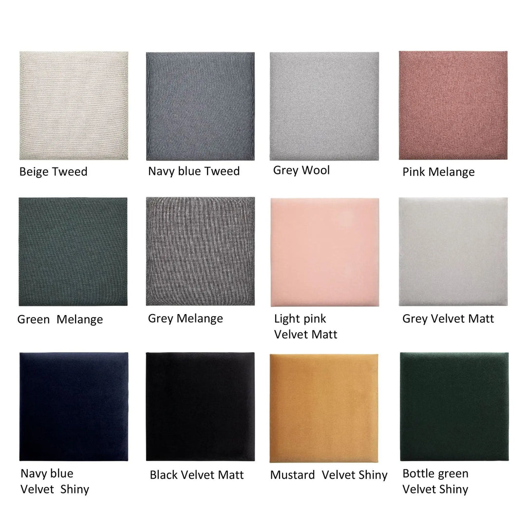 The Decorators: Panou tapitat Geo Villo Soform Lana gri 30/35 cm