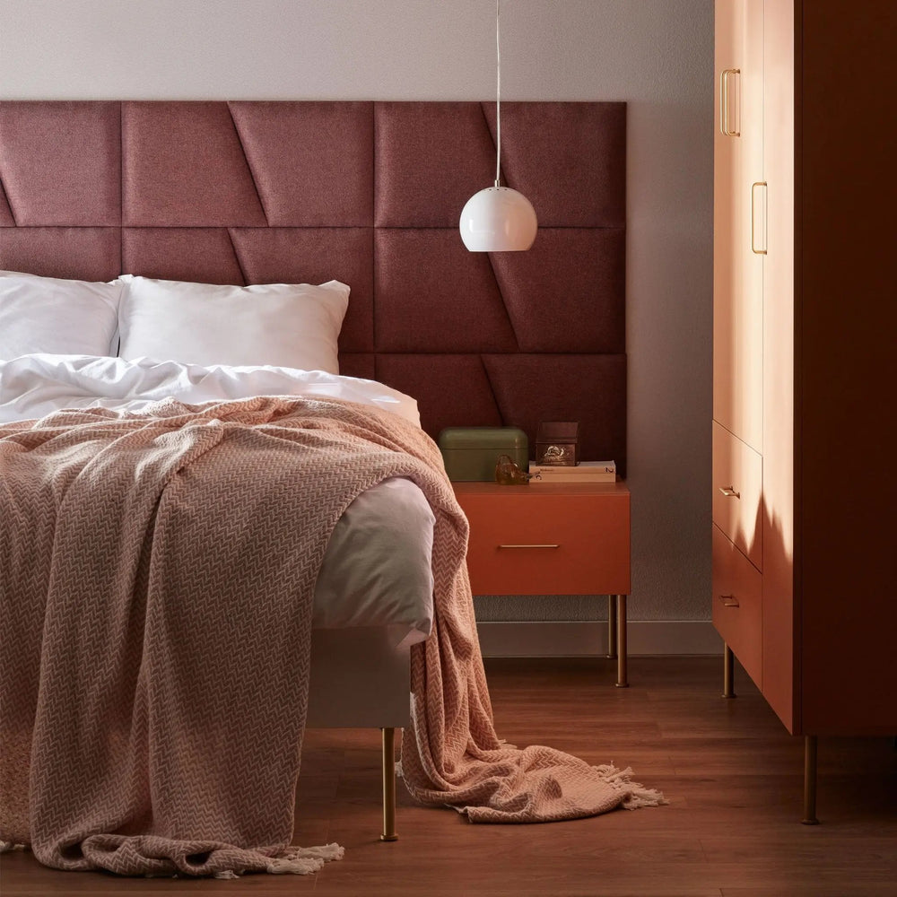 The Decorators: Panou tapitat Geo Villo Soform Melanj gri 30/35 cm