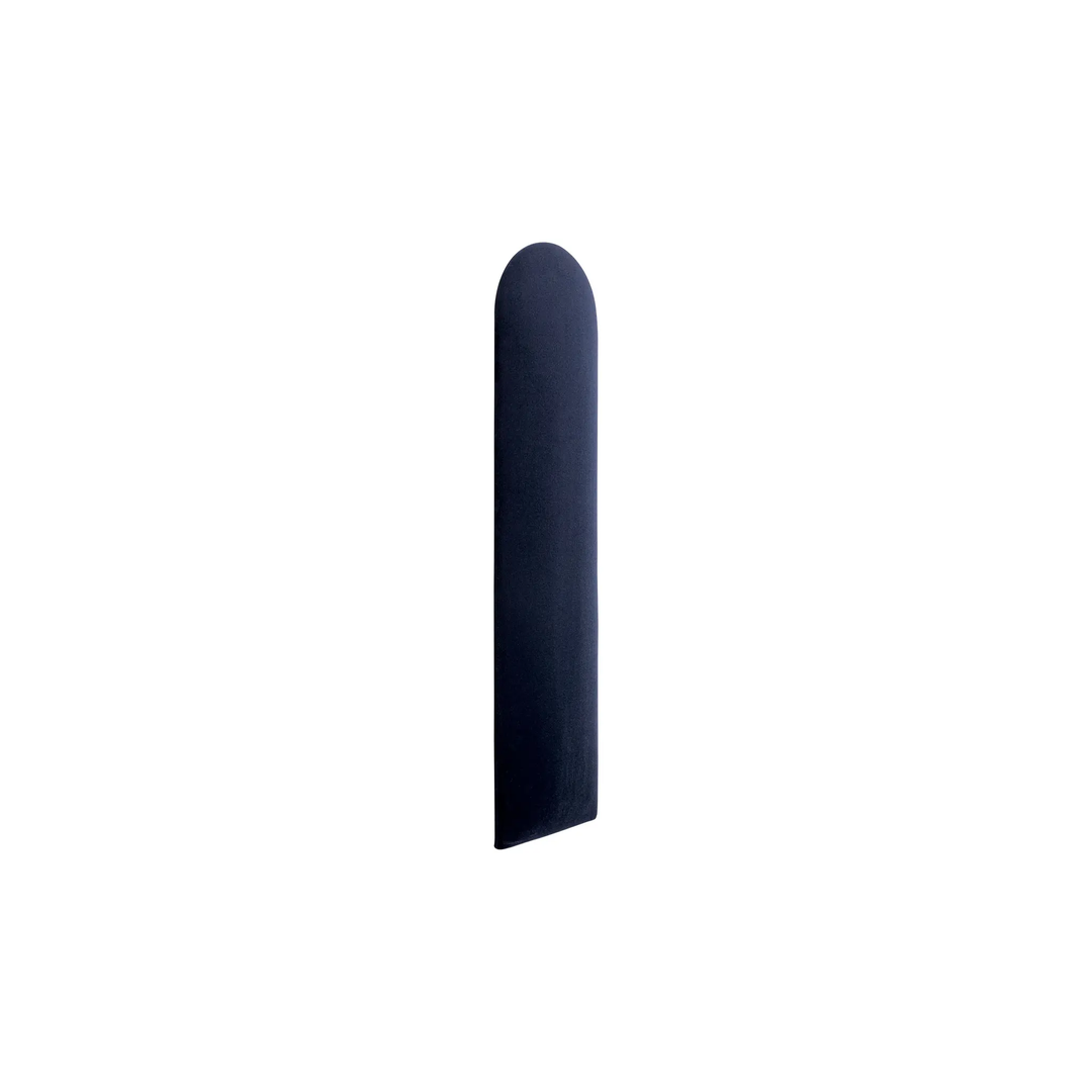 The Decorators: Panou tapitat Oval 1 Villo Soform Catifea bleumarin 15/60 cm