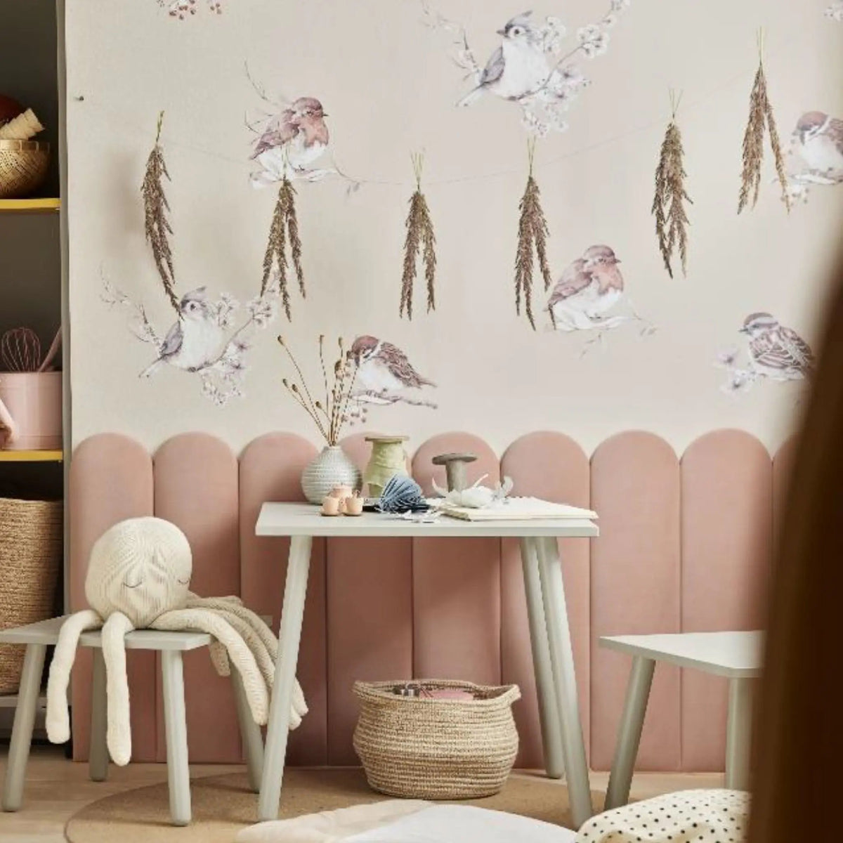 The Decorators: Panou tapitat Oval 1 Vox Soform Catifea gri 15/60 cm