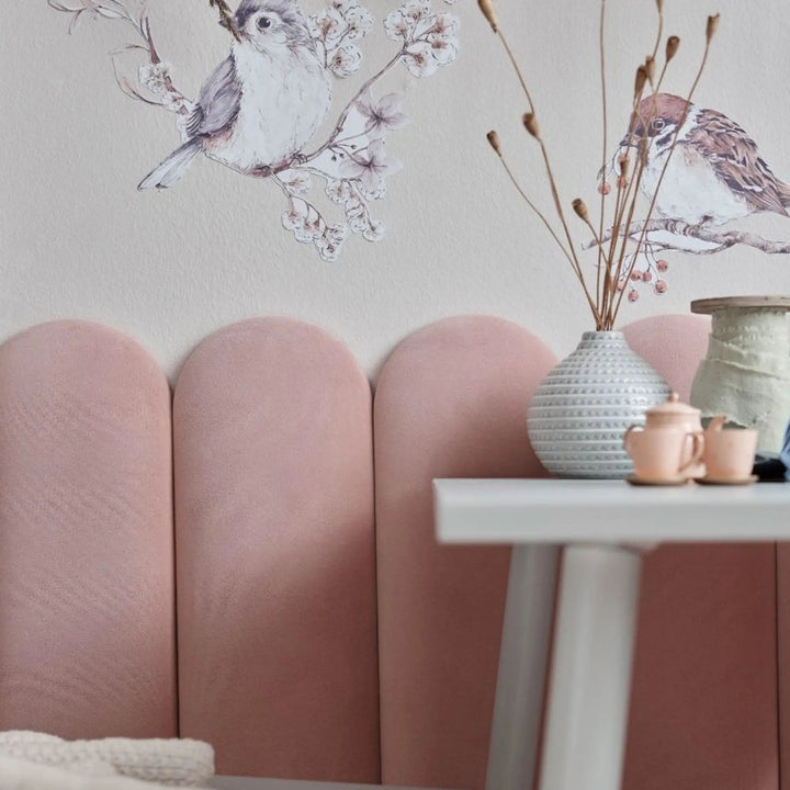 The Decorators: Panou tapitat Oval 1 Vox Soform Catifea gri 15/60 cm