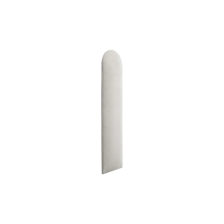 The Decorators: Panou tapitat Oval 1 Villo Soform Catifea gri 15/60 cm