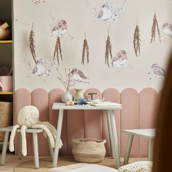 The Decorators: Panou tapitat Oval 1 Villo Soform Catifea negru 15/60 cm