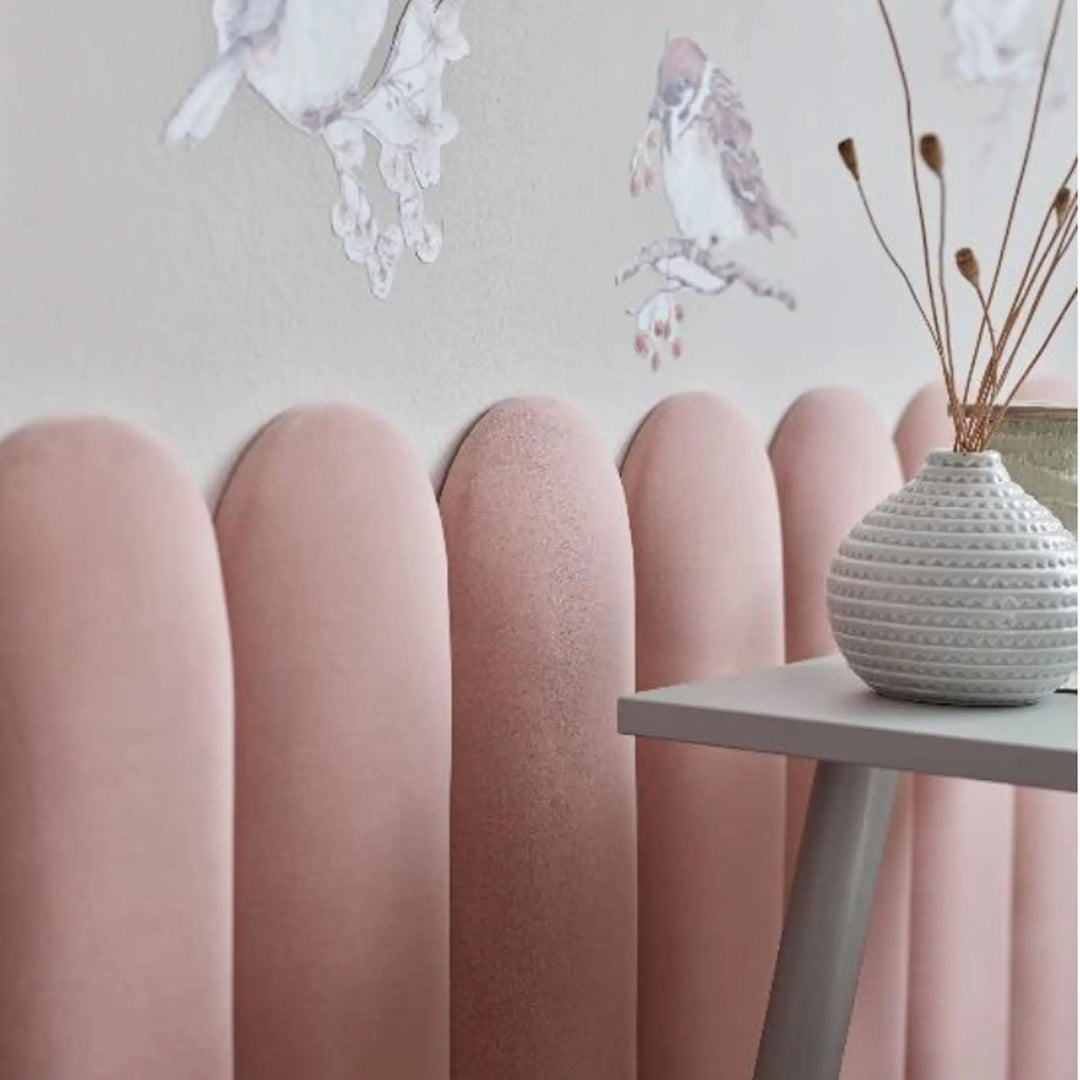The Decorators: Panou tapitat Oval 1 Villo Soform Tweed grafit 15/60 cm