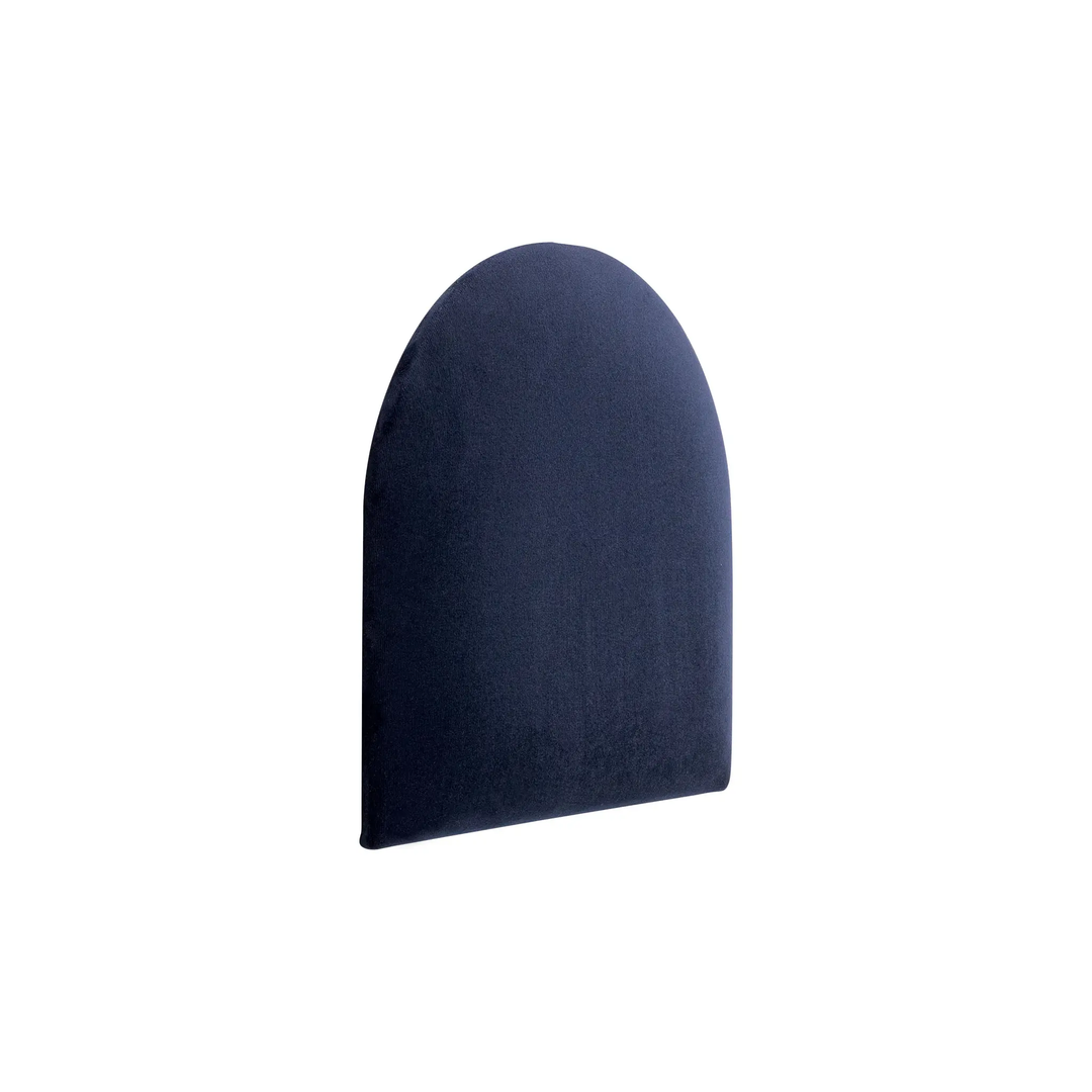 The Decorators: Panou tapitat Oval 2 Villo Soform Catifea bleumarin 30/30 cm