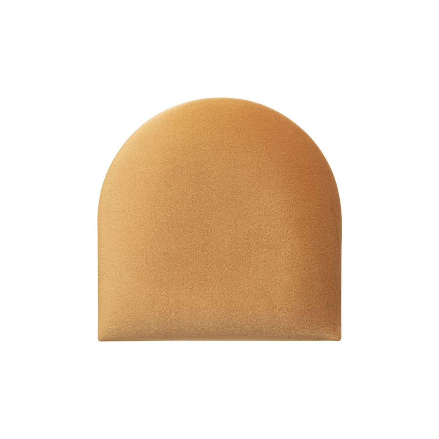 The Decorators: Panou tapitat Oval 2 Villo Soform Catifea galben 30/30 cm