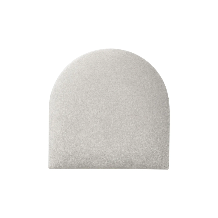 The Decorators: Panou tapitat Oval 2 Villo Soform Catifea gri 30/30 cm