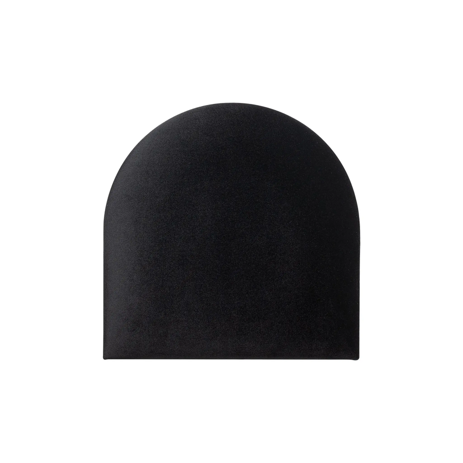 The Decorators: Panou tapitat Oval 2 Villo Soform Catifea neagra 30/30 cm