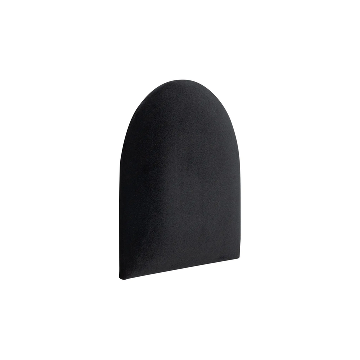 The Decorators: Panou tapitat Oval 2 Villo Soform Catifea neagra 30/30 cm