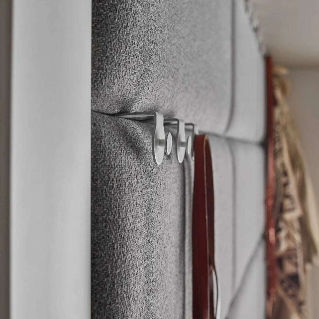The Decorators: Panou tapitat Regular 1 Villo Soform Catifea gri 30/60 cm