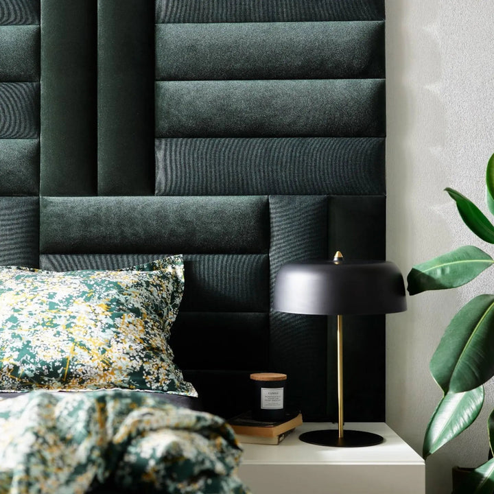 The Decorators: Panou tapitat Regular 2 Villo Soform Catifea gri 15/60 cm