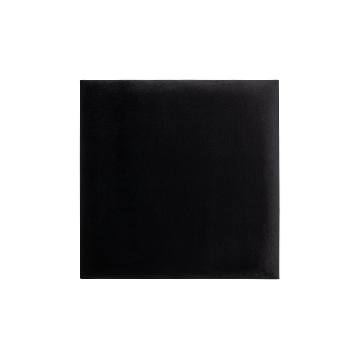 The Decorators: Panou tapitat Regular 3 Villo Soform Catifea negru 60/60 cm