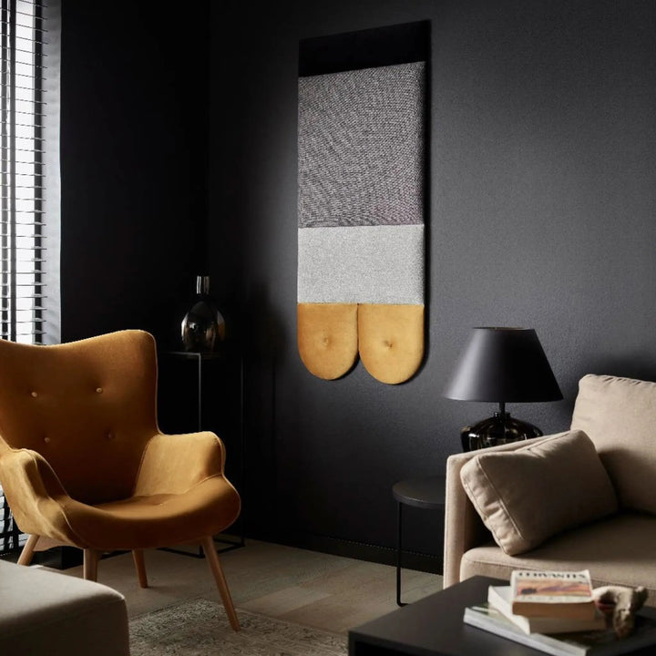 The Decorators: Panou tapitat Regular 3 Villo Soform Tweed bej 60/60 cm