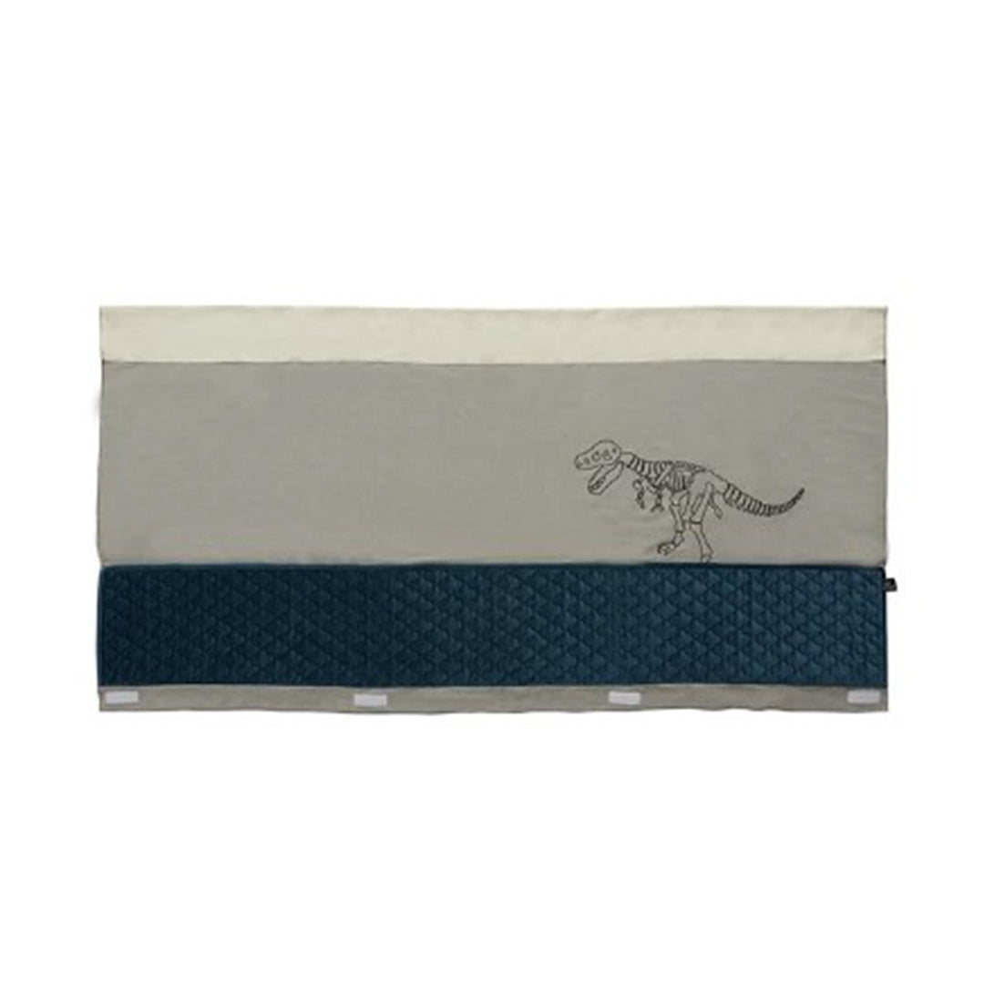 The Decorators: Panou textil cu buzunare, Dino, bumbac si poliester, gri-albastru, 98x200 cm