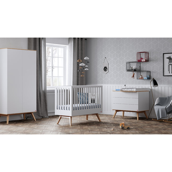 The Decorators: Pat bebe VOX Baby Nature 60x120, alb/stejar