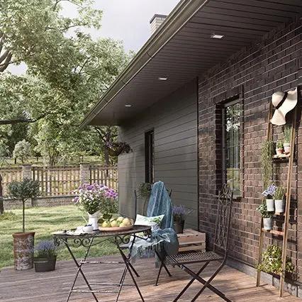 The Decorators: Placare pentru exterior Kerrafront VOX Modern Wood Gri antracit FS 302