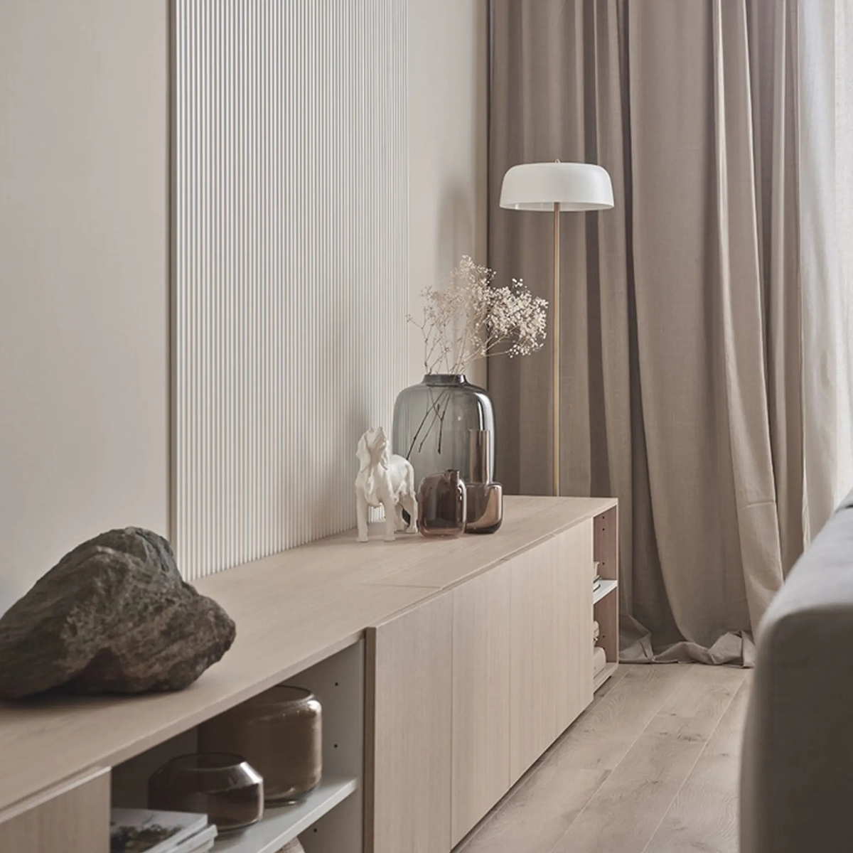 The Decorators: Profil stanga Linerio, S-Line Alb