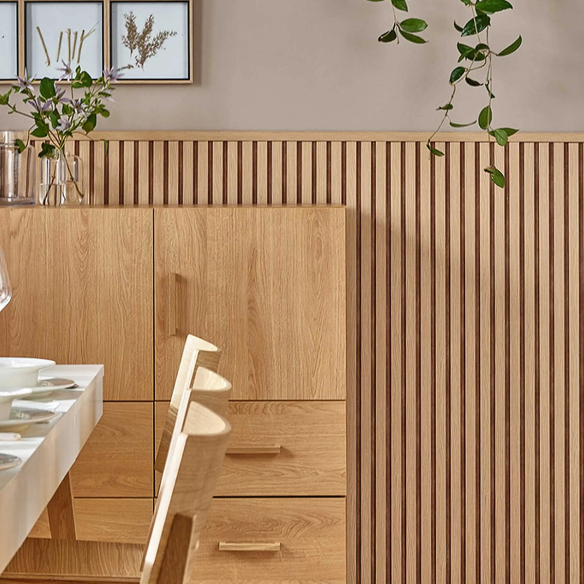 The Decorators: Profil universal, riflaj decorativ, Linerio S/M-Line Natural
