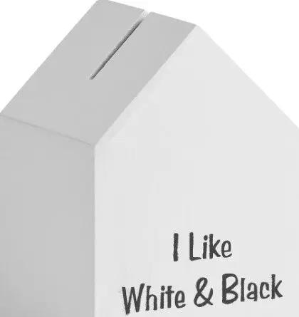 The Decorators: Pusculita alba din lemn Mildo VOX 11x11x16 cm