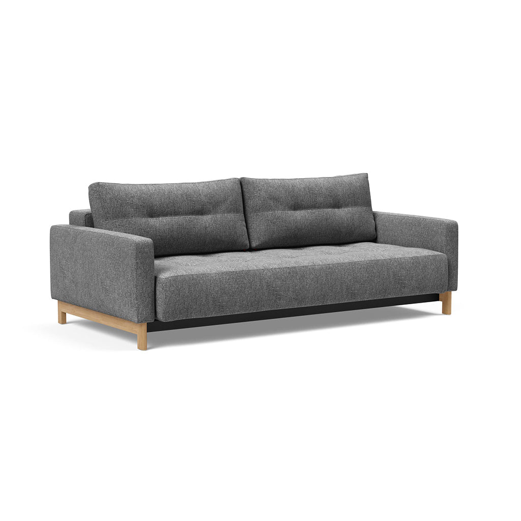 Canapea extensibila Pyxis D.E.L. Twist Charcoal 155x200cm