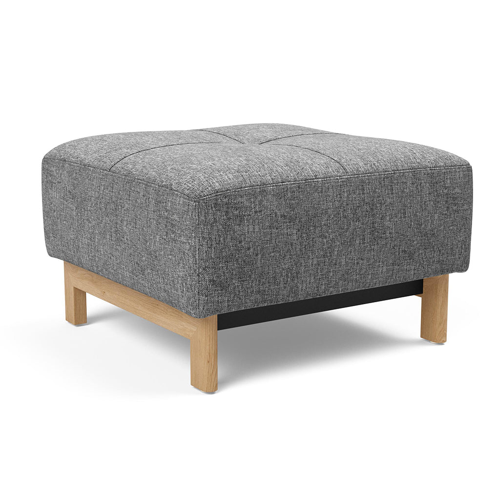 Taburet otoman Pyxis Twist Charcoal 65x65cm
