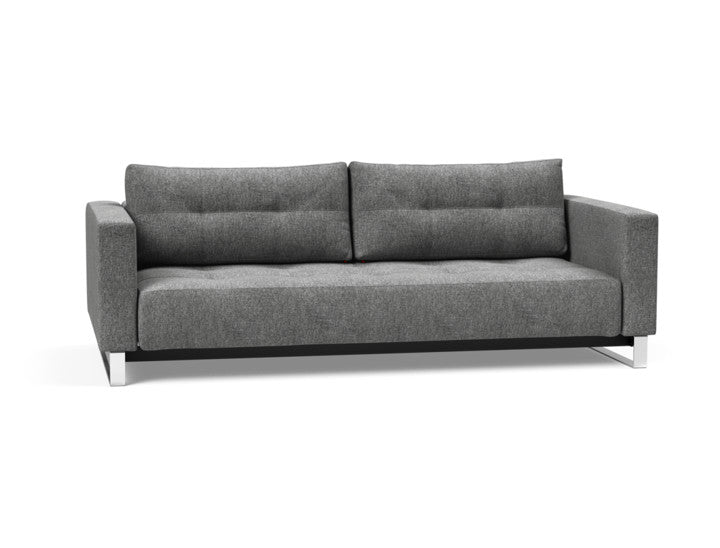 The Decorators: Canapea extensibila Cassius D.E.L. Twist Charcoal 155x200cm
