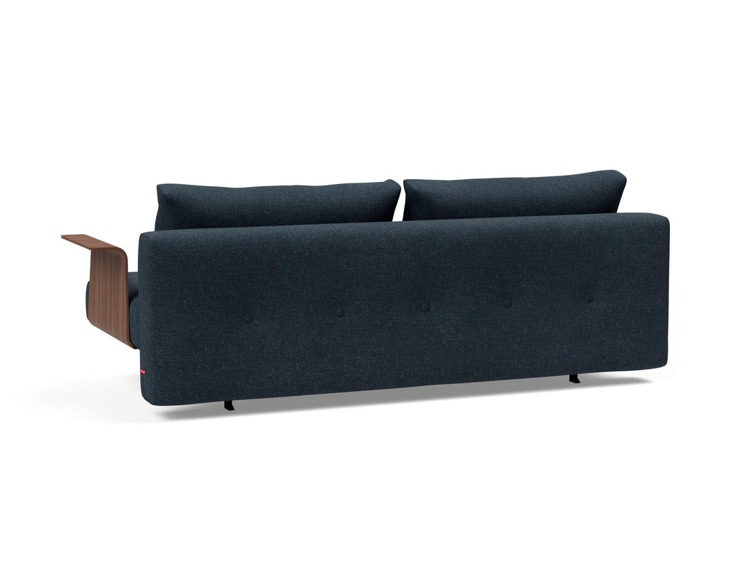 Canapea extensibila cu brate Recast Dark Styletto Nist Blue 140x200 cm