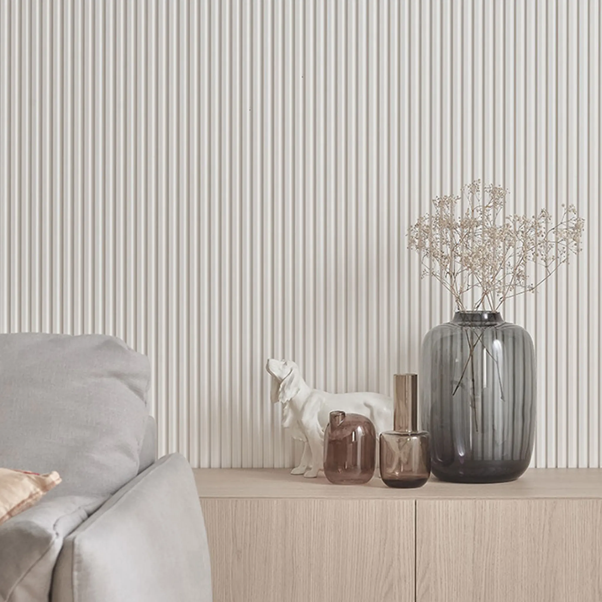 The Decorators: Riflaj decorativ Alb -Linerio S-Line- 1 buc