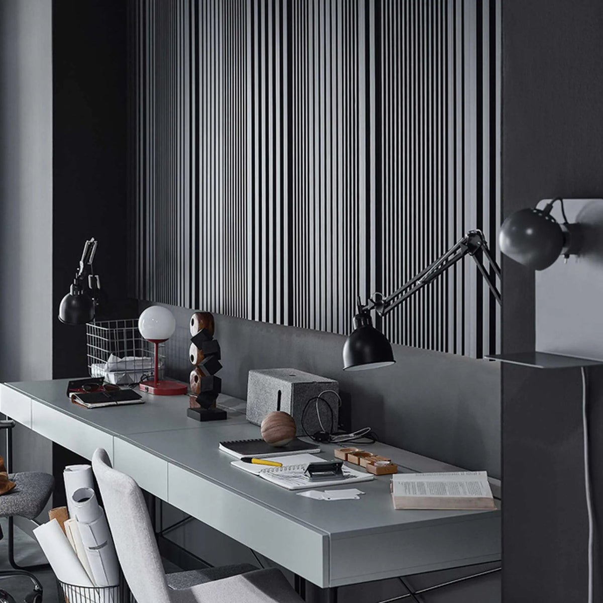 The Decorators: Riflaj decorativ Linerio, L-Line Antracit, 1 buc