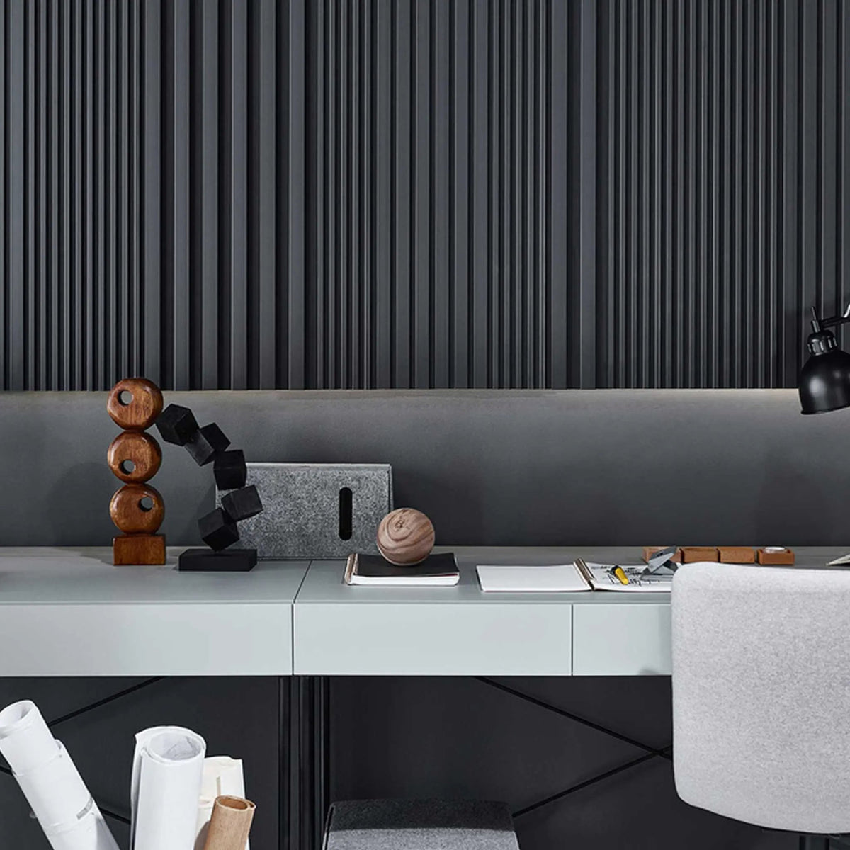 The Decorators: Riflaj decorativ Linerio, L-Line Antracit, 1 buc