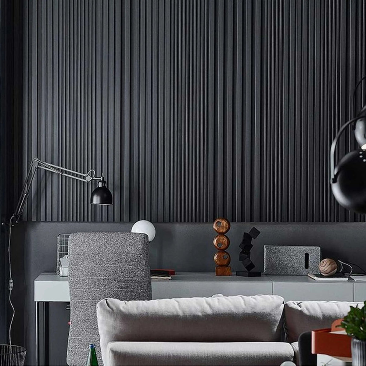 The Decorators: Riflaj decorativ Linerio, M-Line Antracit, 1 buc