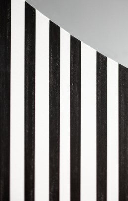 The Decorators: Oglinda patrata cu rama alb/negru -VOX Rig- 80x80 cm