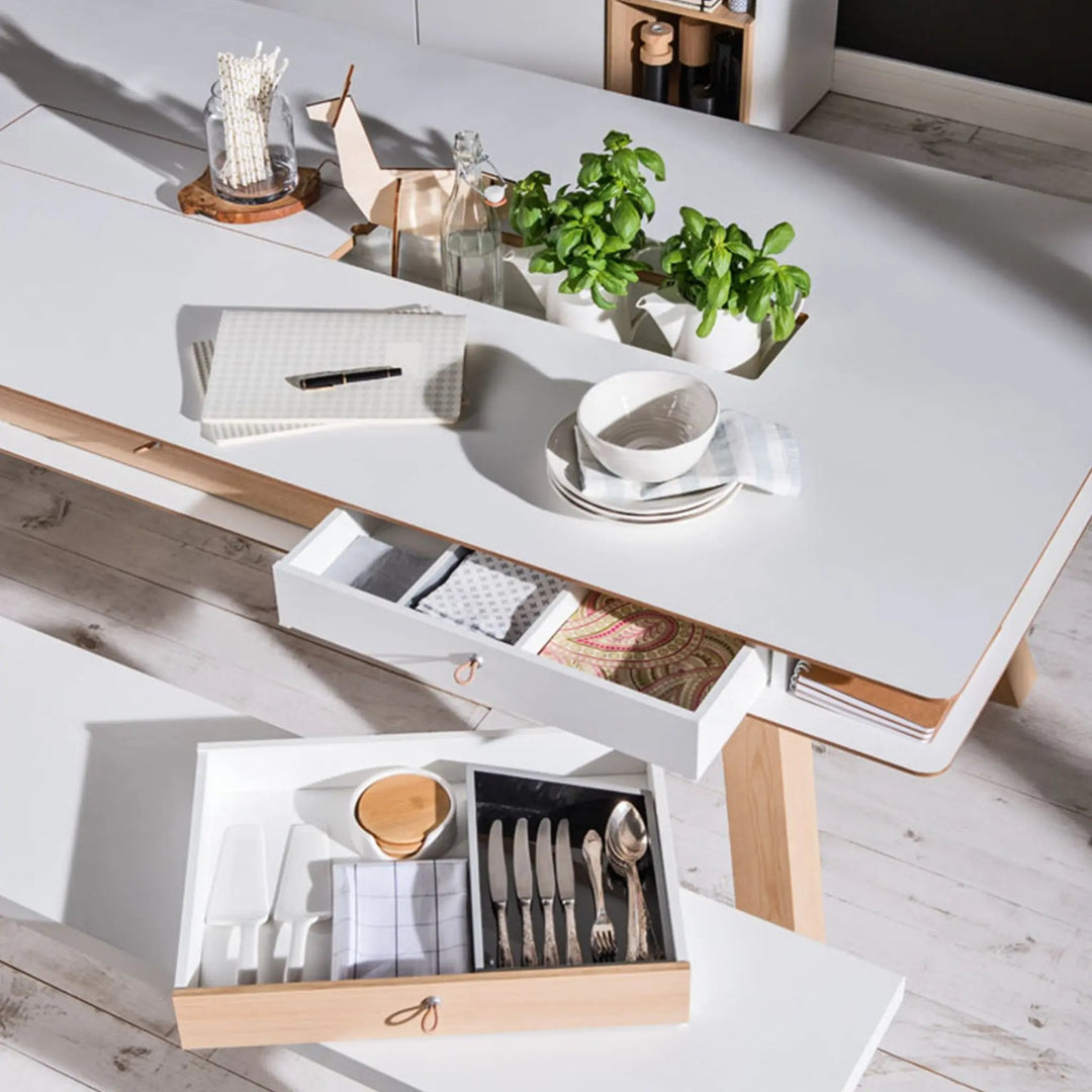 The Decorators: Sertar masa VOX 4 You, pal melaminat, alb, 51*36 cm